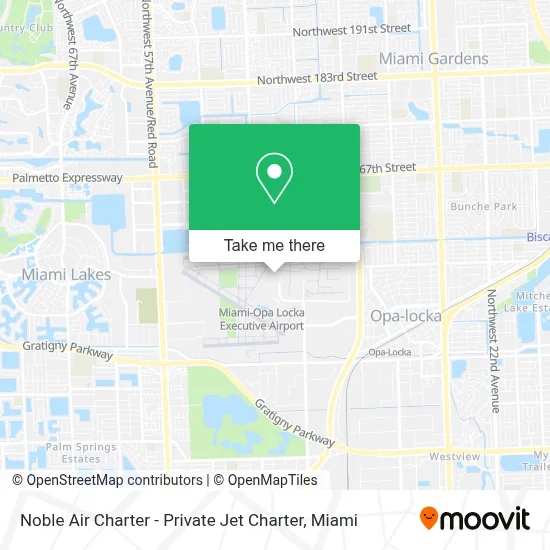 Noble Air Charter - Private Jet Charter map