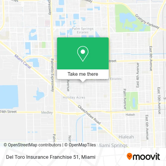 Del Toro Insurance Franchise 51 map