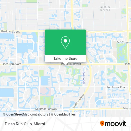 Pines Run Club map