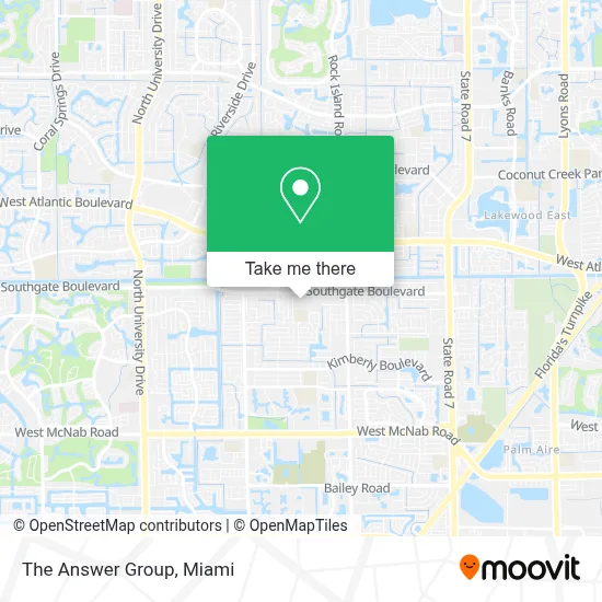 The Answer Group map