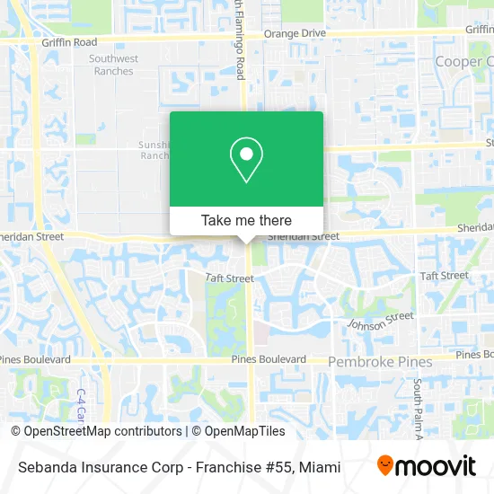 Sebanda Insurance Corp - Franchise #55 map