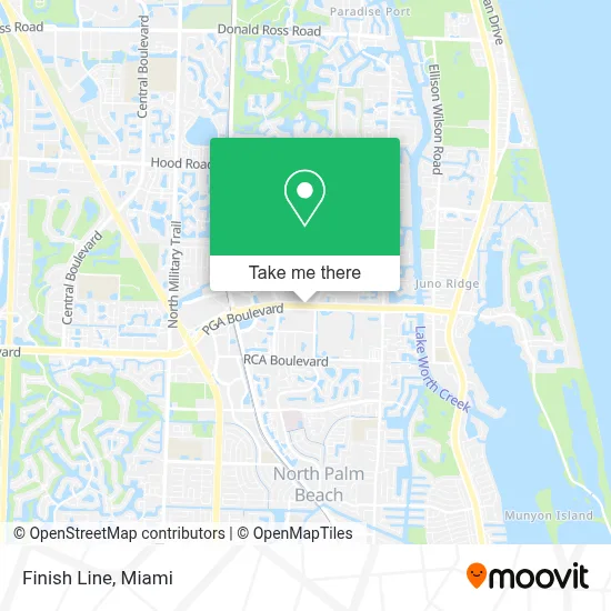 Finish Line map