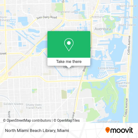 North Miami Beach Library map
