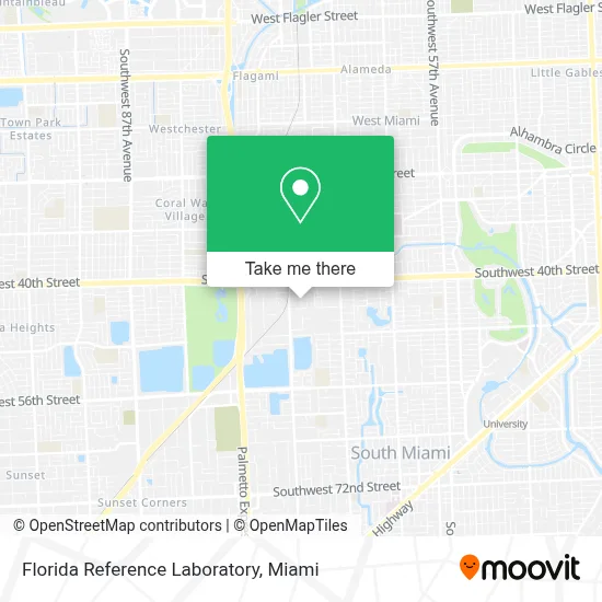 Florida Reference Laboratory map
