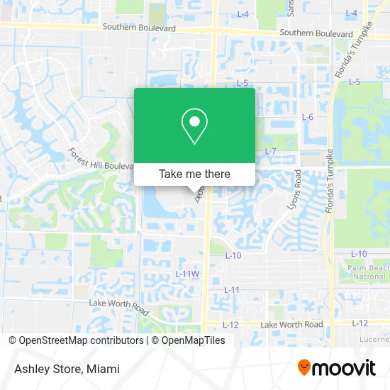 Ashley Store map