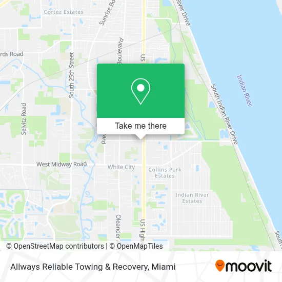 Allways Reliable Towing & Recovery map