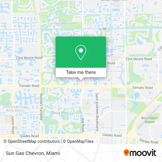 Sun Gas Chevron map