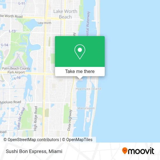 Sushi Bon Express map