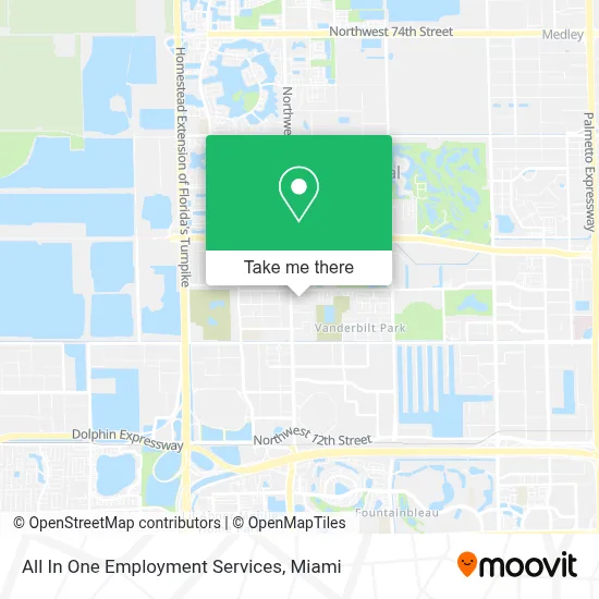All In One Employment Services map