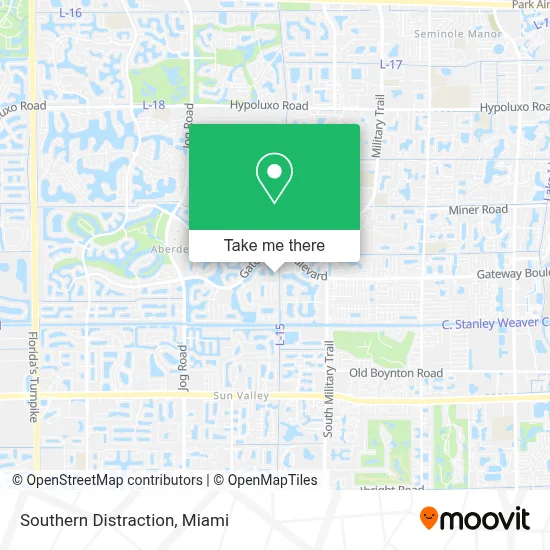Southern Distraction map