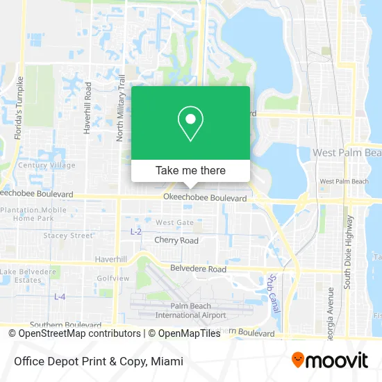 Office Depot Print & Copy map