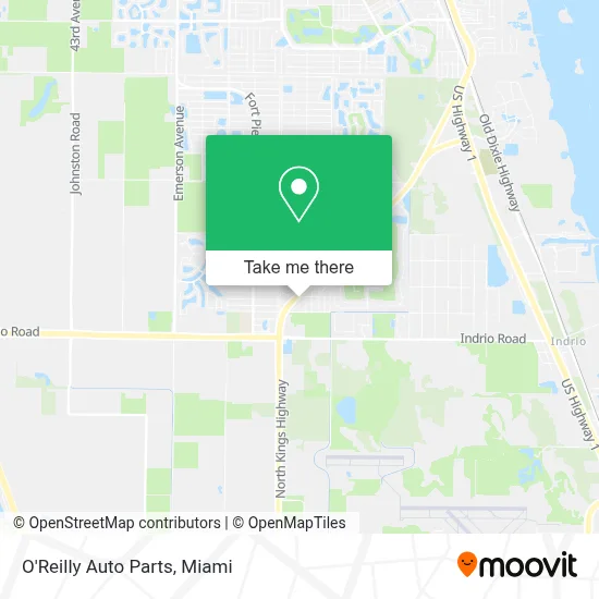O'Reilly Auto Parts map