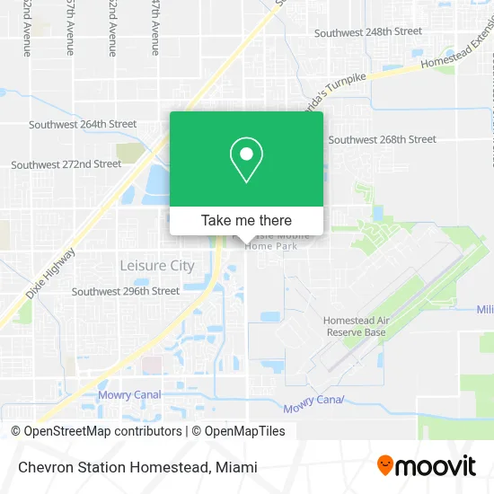 Chevron Station Homestead map
