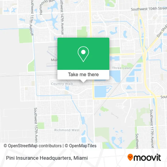 Pini Insurance Headquarters map