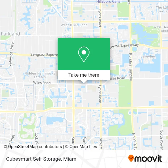 Cubesmart Self Storage map