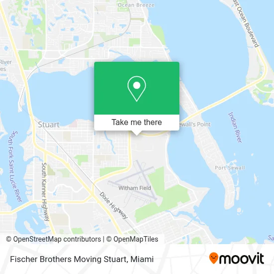 Fischer Brothers Moving Stuart map