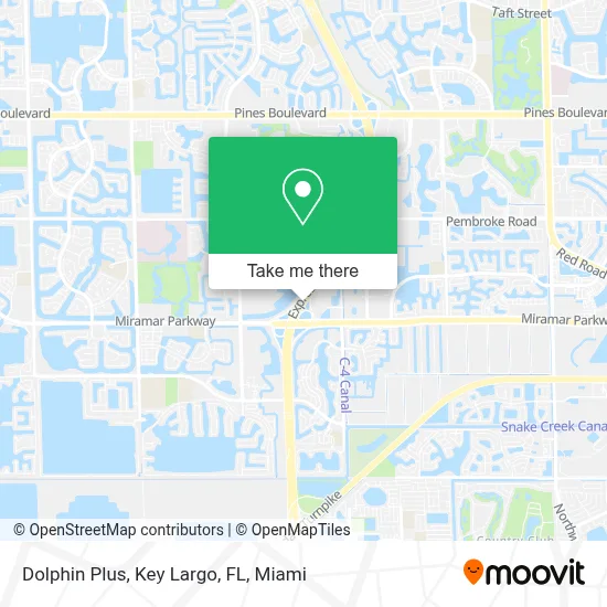 Dolphin Plus,  Key Largo, FL map