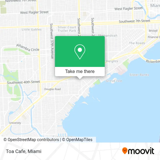 Toa Cafe map
