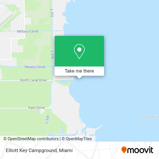 Elliott Key Campground map