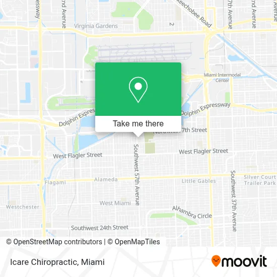 Icare Chiropractic map