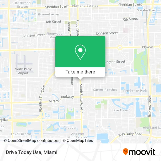 Drive Today Usa map
