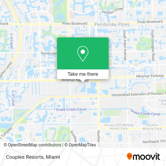 Couples Resorts map