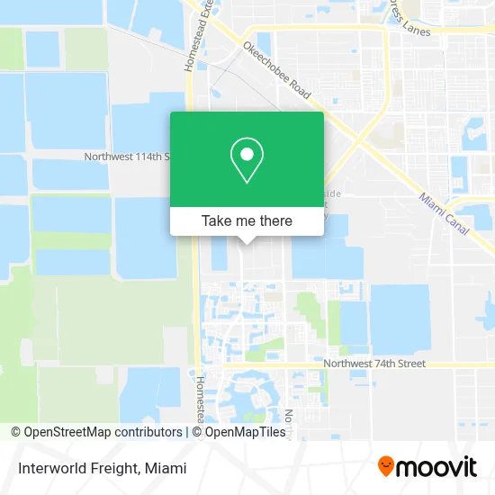 Interworld Freight map