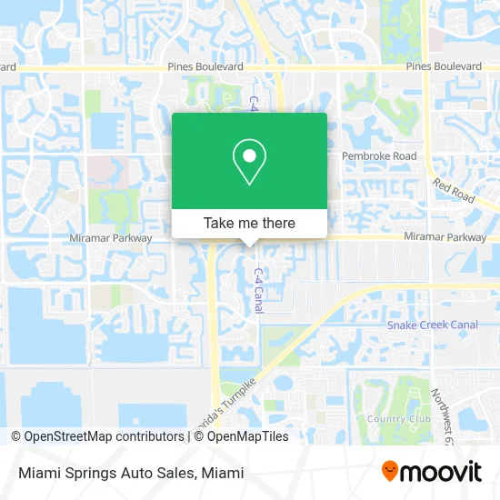 Miami Springs Auto Sales map
