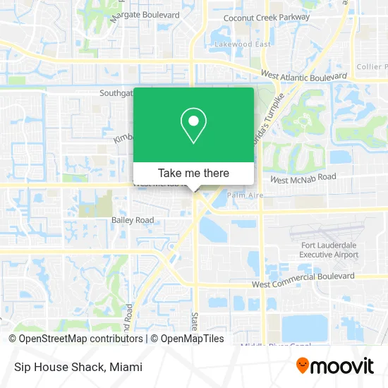 Sip House Shack map