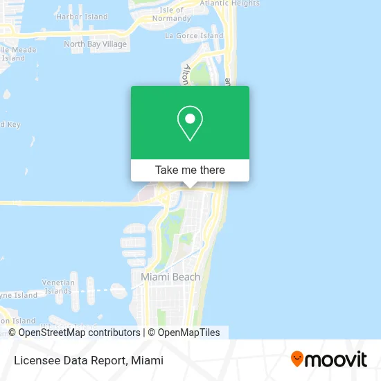 Licensee Data Report map