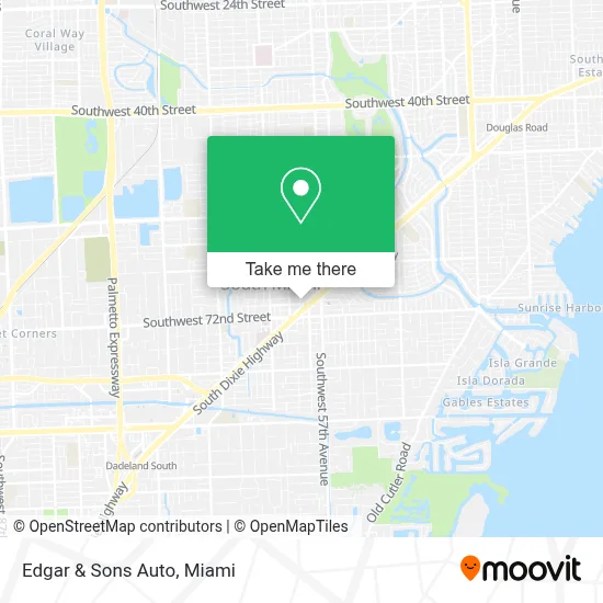 Edgar & Sons Auto map