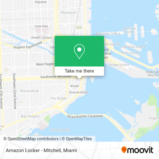 Amazon Locker - Mitchell map