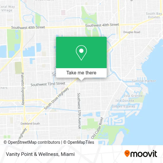 Vanity Point & Wellness map