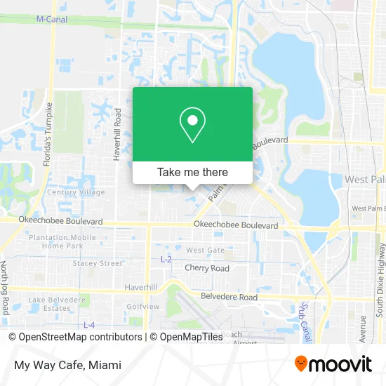 My Way Cafe map