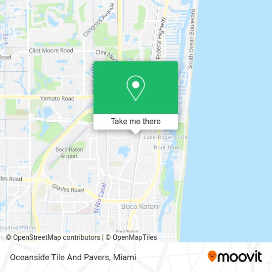 Oceanside Tile And Pavers map