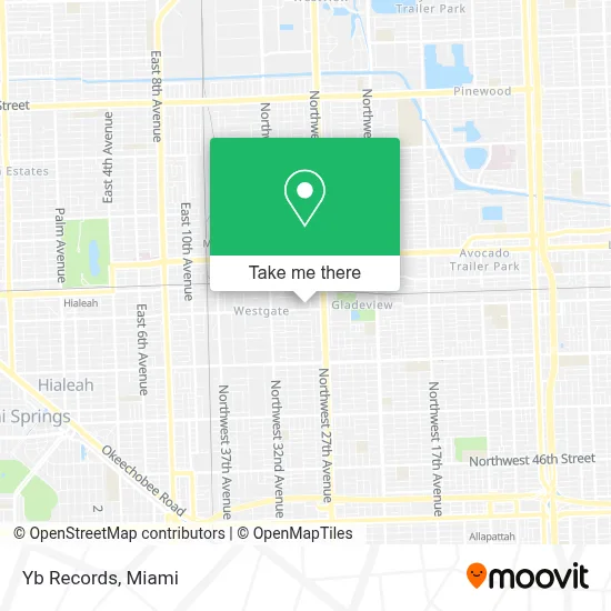 Yb Records map