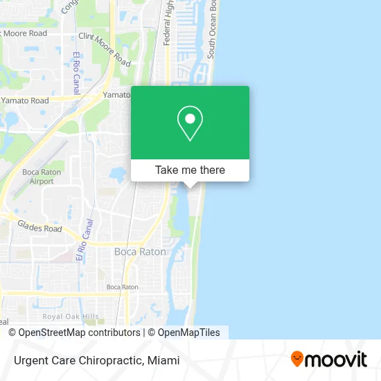 Urgent Care Chiropractic map