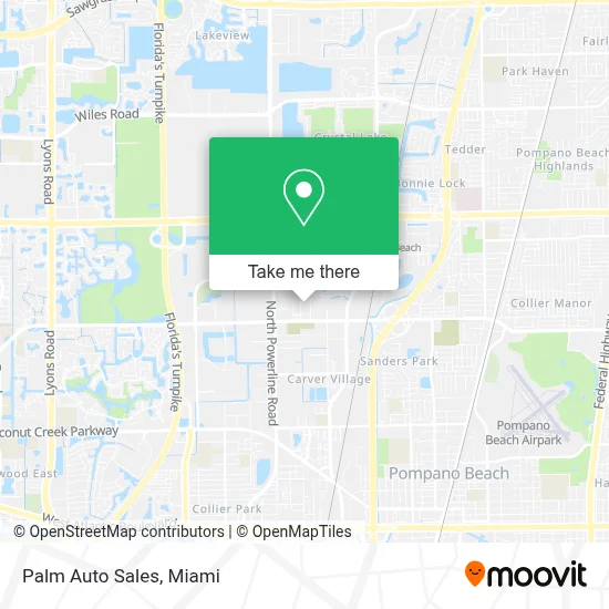 Palm Auto Sales map