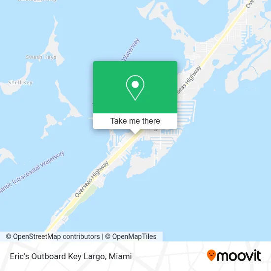 Eric's Outboard Key Largo map