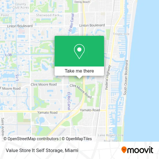 Value Store It Self Storage map