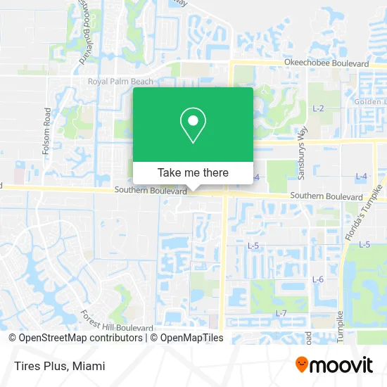 Tires Plus map