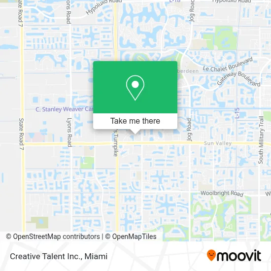 Creative Talent Inc. map