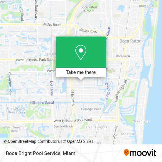 Boca Bright Pool Service map
