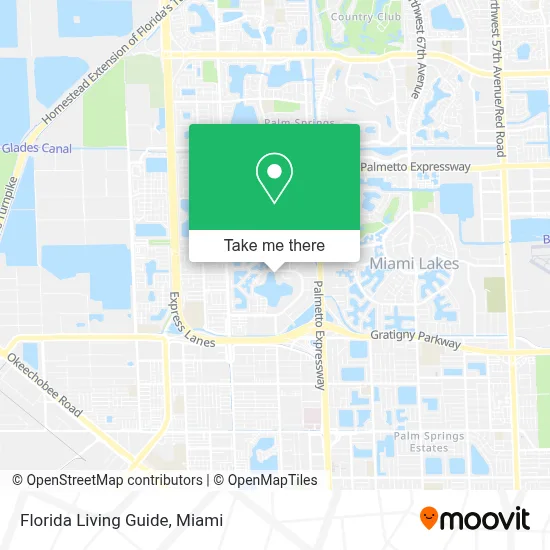 Florida Living Guide map