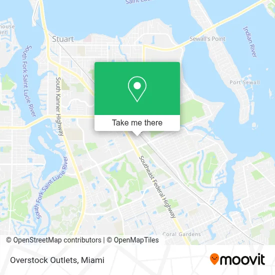 Overstock Outlets map