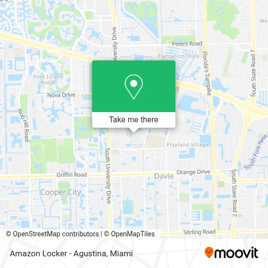 Amazon Locker - Agustina map