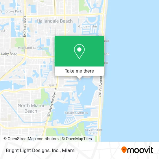 Bright Light Designs, Inc. map