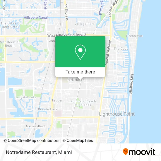 Notredame Restaurant map