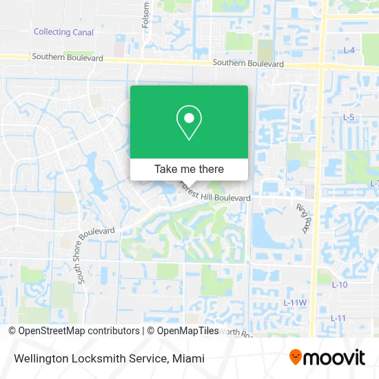 Wellington Locksmith Service map