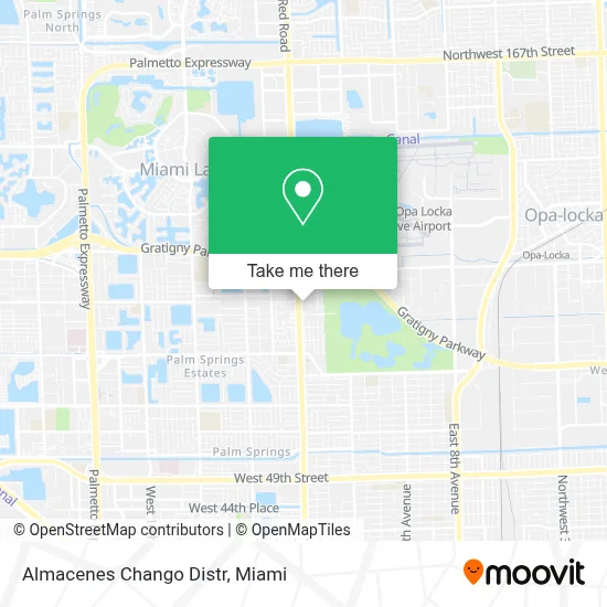 Almacenes Chango Distr map